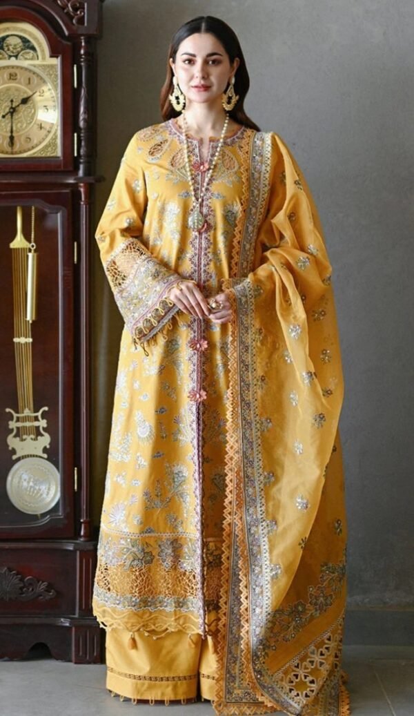 Qalamkar 3PC Stitched Luxury Lawn SP-15 MERAL