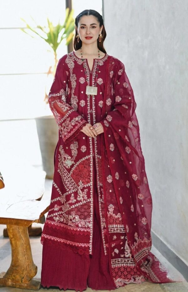 Qalamkar 3PC Stitched Luxury Lawn SP-02 BEYZA