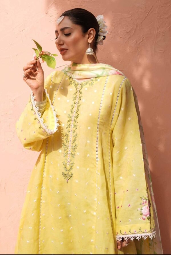 Zara Shahjahan 3PC Stitched D23-12A - Image 2