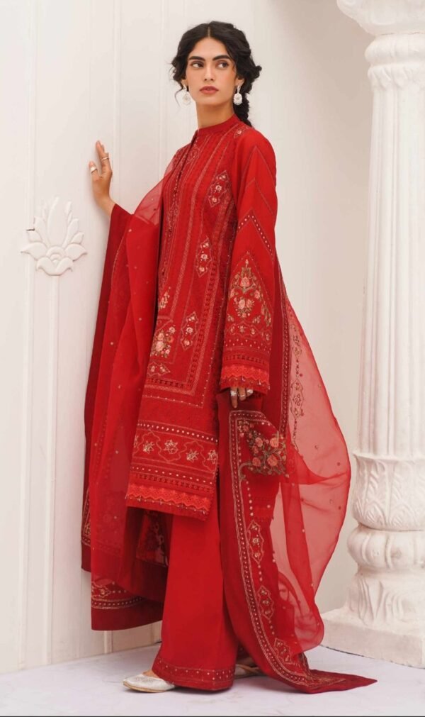 Zara Shahjahan 3PC Stitched D23-6A - Image 3