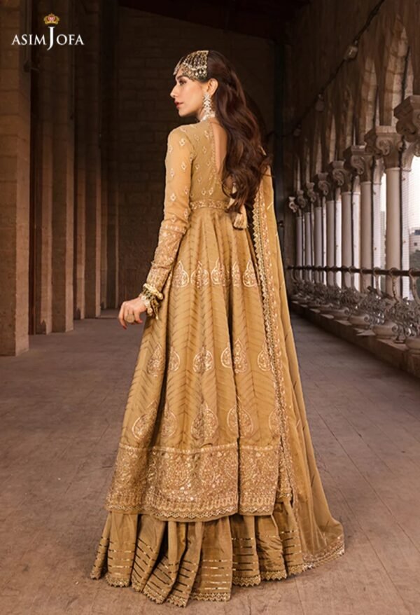 Asim Jofa 3PC Stitched Lucknowi Chikan kari AJMQ-11 - Image 4