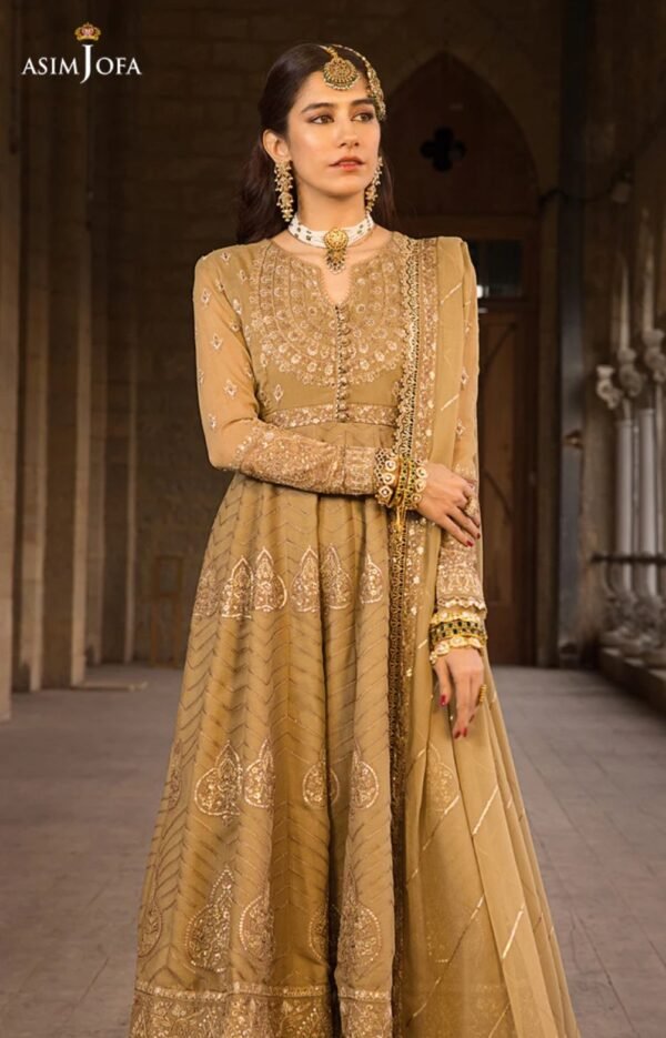 Asim Jofa 3PC Stitched Lucknowi Chikan kari AJMQ-11 - Image 2