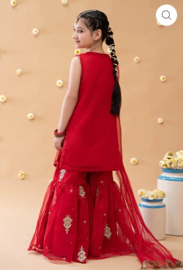 Maria B.Kids Suit Red MKS-EA23-23 - Image 2