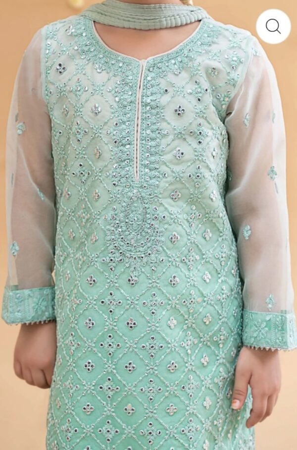 Maria.B Kids Suit Pink/Green MKS-EA23-16 - Image 3