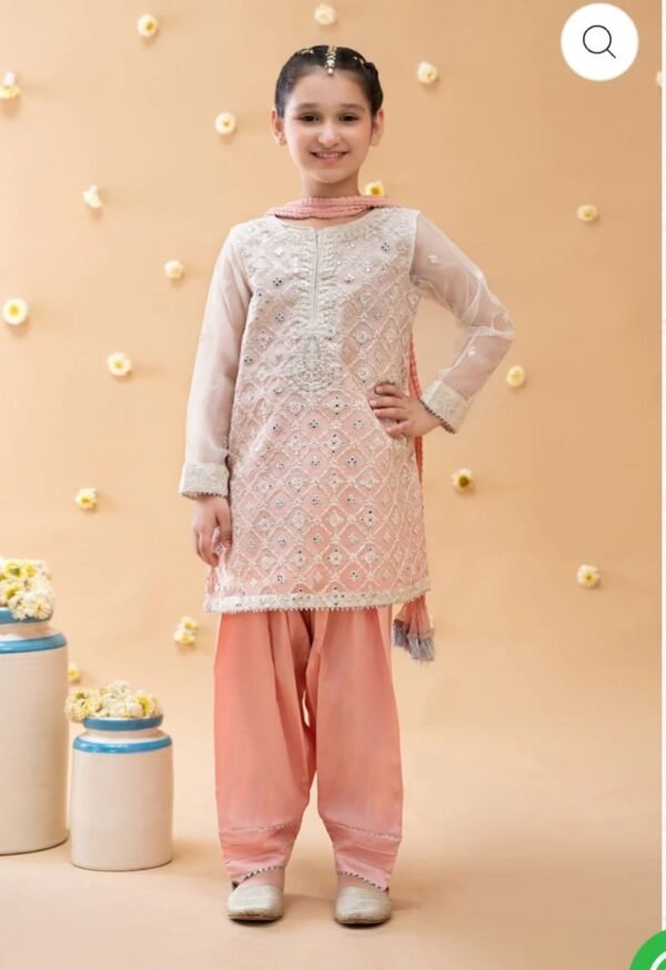 Maria.B Kids Suit Pink/Green MKS-EA23-16 - Image 6