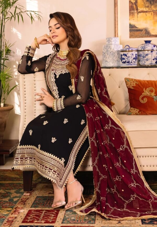 Asim Jofa 3PC Stitched Maahru,Noorie and Meerub AJSM-37 - Image 3