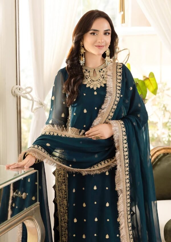 Asim Jofa 3PC Stitched Maahru,Noorie and Meerub AJSM-31 - Image 4