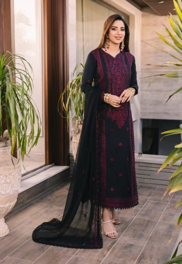 Asim Jofa 3PC Stitched Maahru,Noorie &Meerub Collection AJSM-48