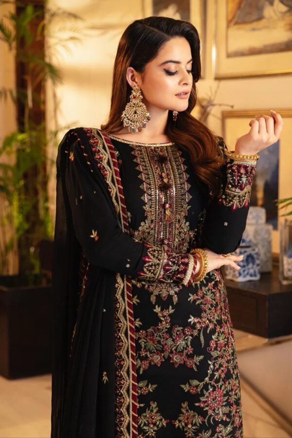 Asim Jofa 3PC Stitched Maahru,Noorie & Meerub Collection AJSM-30 - Image 2