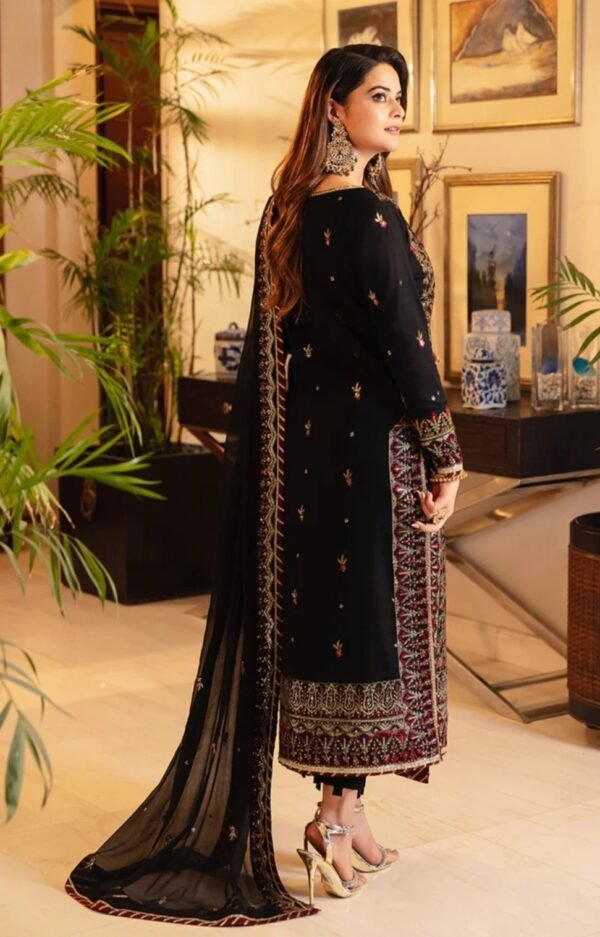 Asim Jofa 3PC Stitched Maahru,Noorie & Meerub Collection AJSM-30 - Image 3