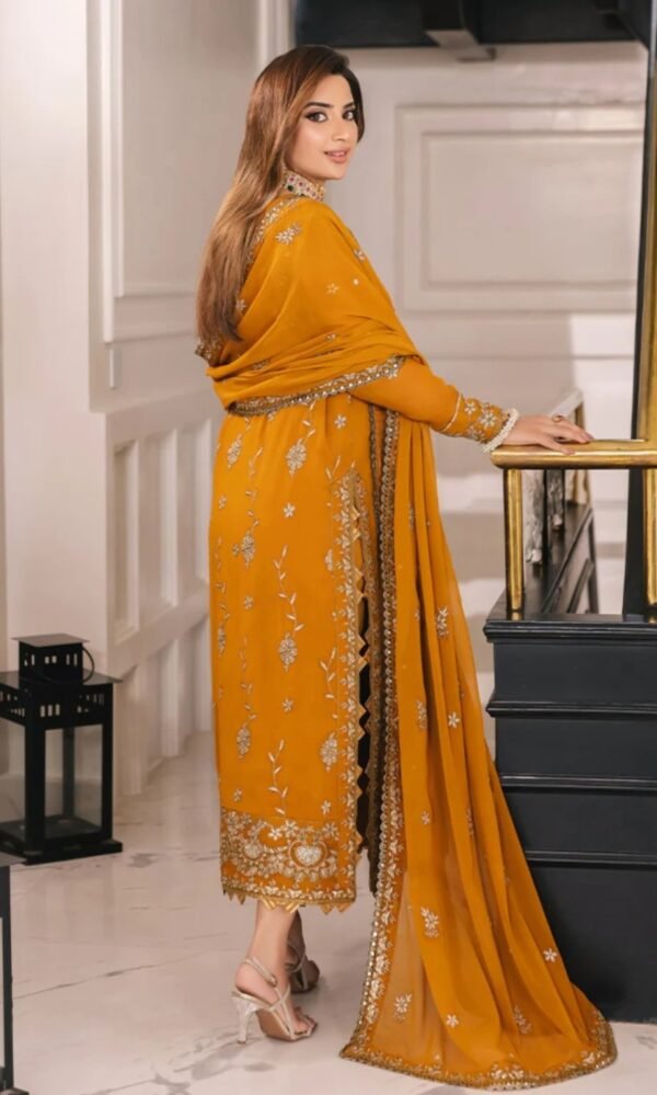 Asim Jofa 3PC Stitched Maahru,Noorie and Meerub Collection AJSM-27 - Image 3
