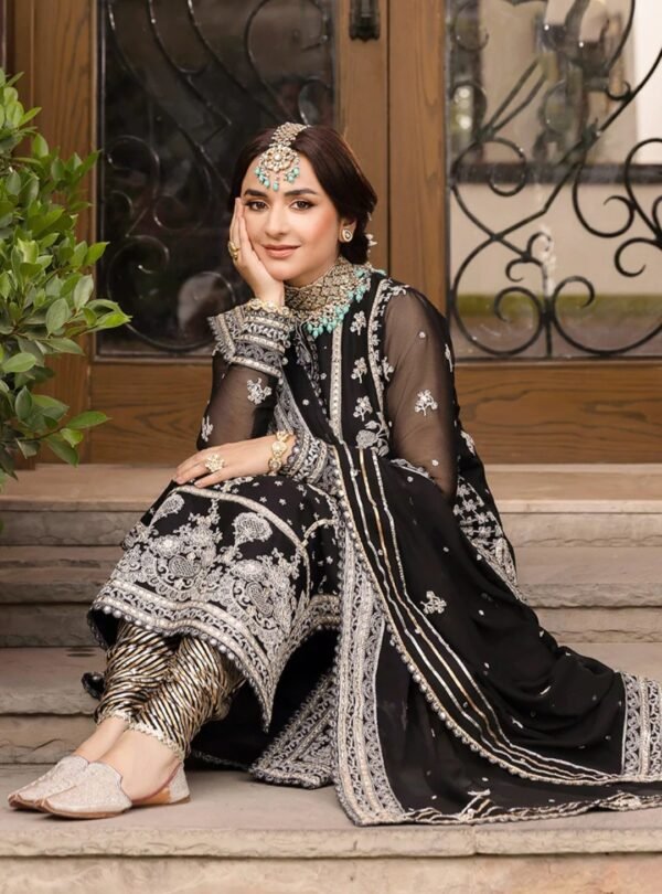 Asim Jofa 3PC Stitched Maahru,Noorie and Meerub Collection AJSM-34 - Image 4