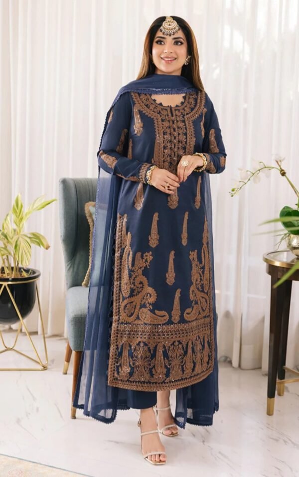 Asim Jofa 3PC Stitched Maahru,Noorie and Meerub Collection AJSM-49