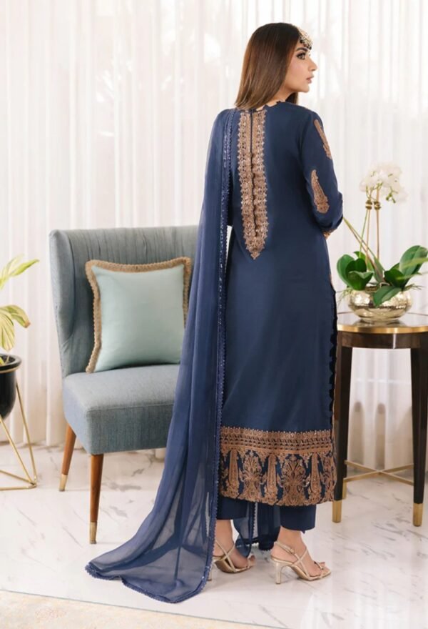 Asim Jofa 3PC Stitched Maahru,Noorie and Meerub Collection AJSM-49 - Image 3