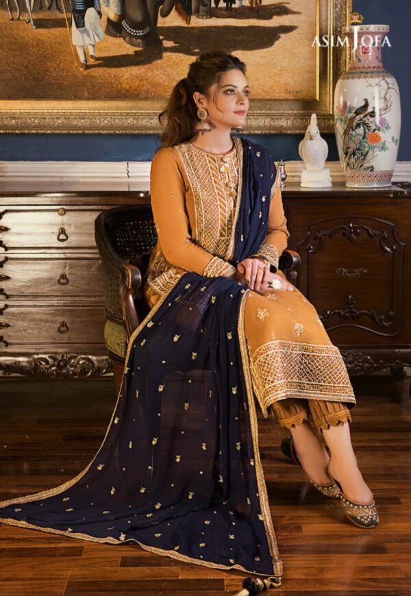 Asim Jofa 3PC Stitched Maahru,Noorie and Meerub Collection AJSM-02