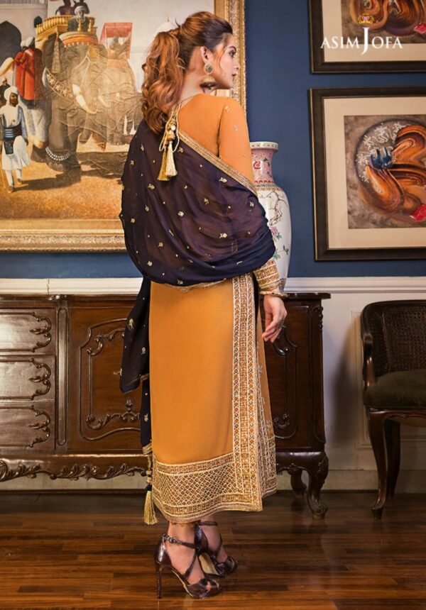 Asim Jofa 3PC Stitched Maahru,Noorie and Meerub Collection AJSM-02 - Image 4