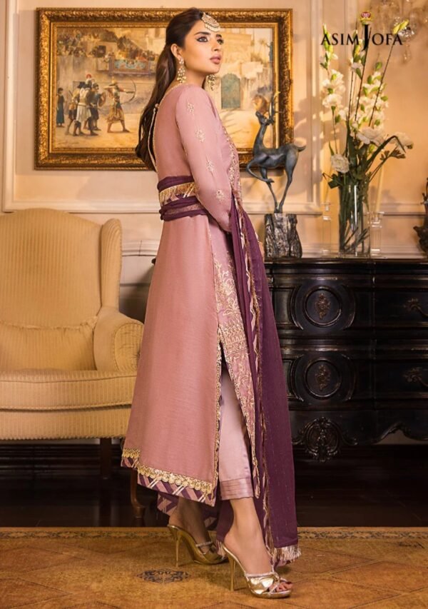 Asim Jofa 3PC Stitched Maahru,Noorie and Meerub Collection AJSM-03 - Image 3