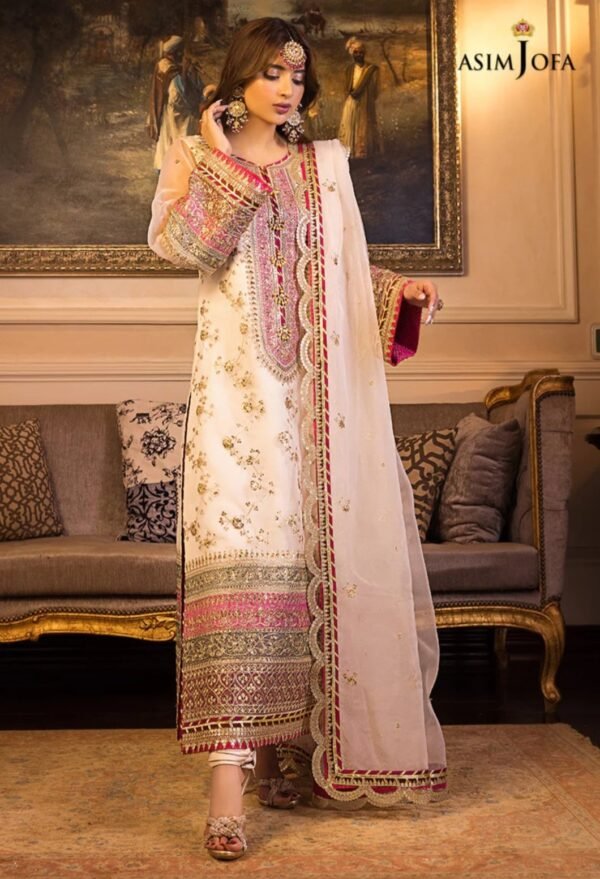 Asim Jofa 3PC Stitched Maahru,Noorie and Meerub Collection AJSM-05