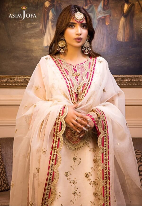 Asim Jofa 3PC Stitched Maahru,Noorie and Meerub Collection AJSM-05 - Image 2