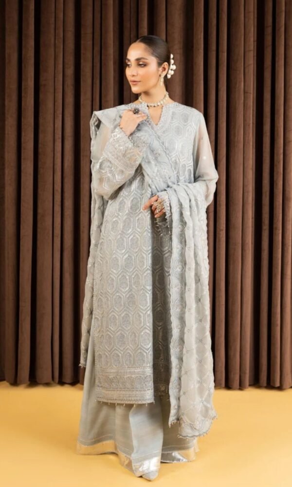 Aik 3PC Stitched Chiffon Dress LOOK 04