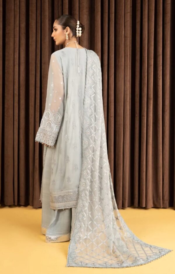 Aik 3PC Stitched Chiffon Dress LOOK 04 - Image 4