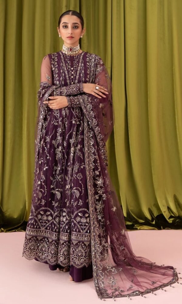 Aik 3PC Stitched Net Dress LOOK 01
