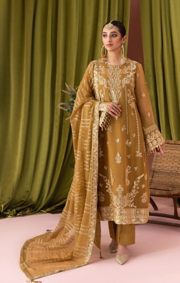 Aik 3PC Stitched Chiffon Dress LOOK 05