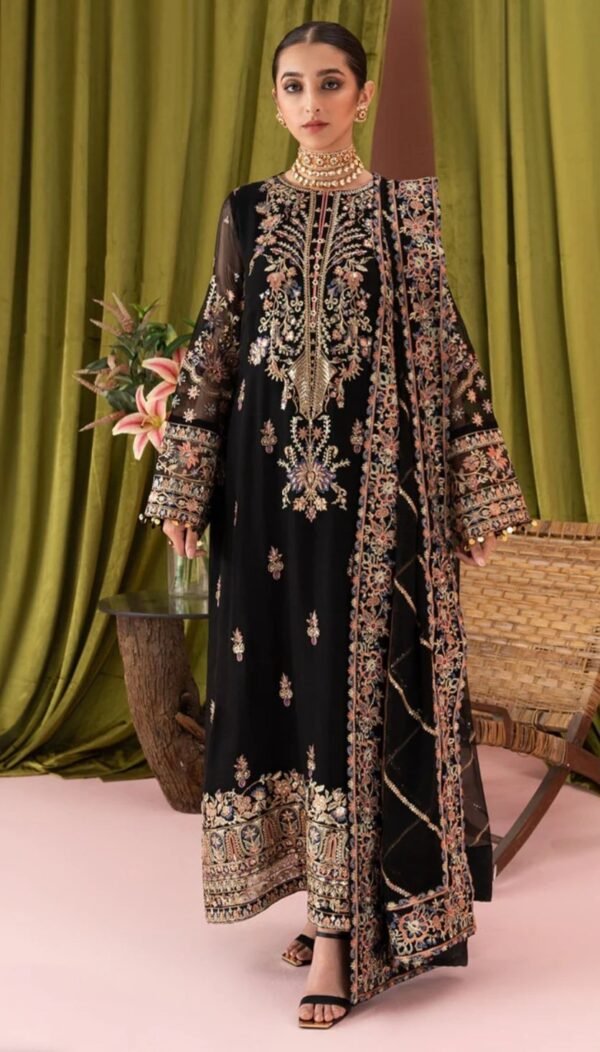 Aik 3PC Stitched Chiffon Dress LOOK 06
