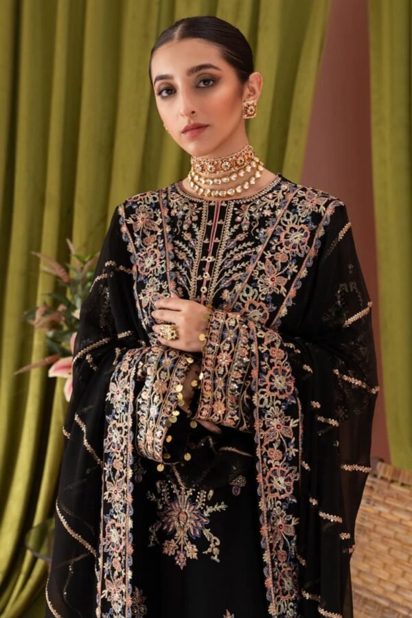 Aik 3PC Stitched Chiffon Dress LOOK 06 - Image 2