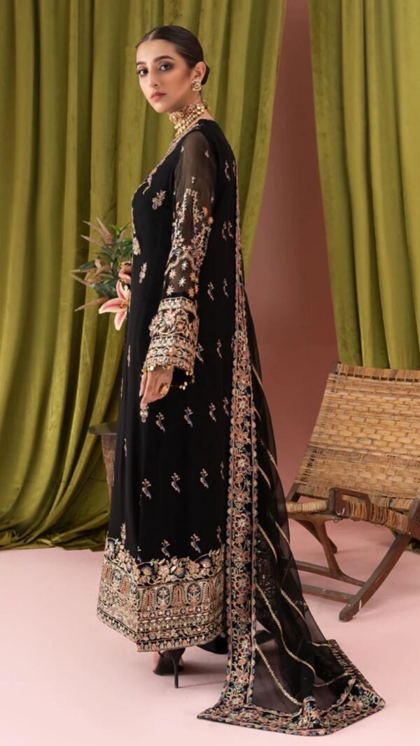 Aik 3PC Stitched Chiffon Dress LOOK 06 - Image 3