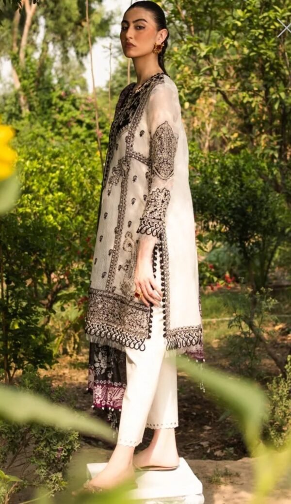 Sana Safinaz 3PC Stitched Muzlin Collection M232-003A/003B-CV - Image 6