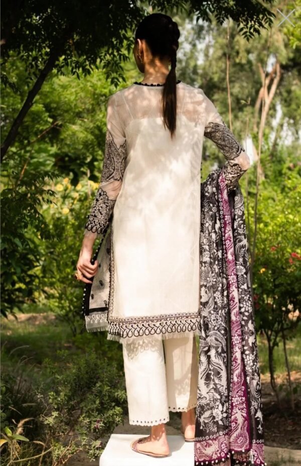 Sana Safinaz 3PC Stitched Muzlin Collection M232-003A/003B-CV - Image 7