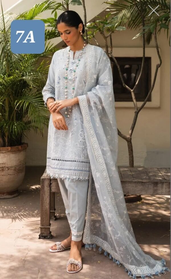 Sana Safinaz 3PC Stitched Muzlin Collection M232-007A/007B-CX - Image 2