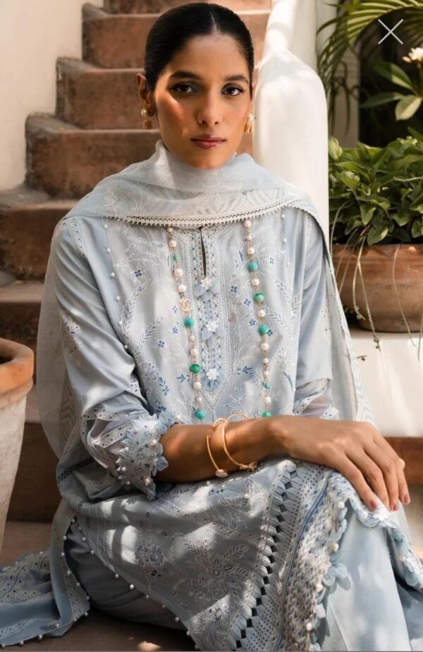 Sana Safinaz 3PC Stitched Muzlin Collection M232-007A/007B-CX - Image 3