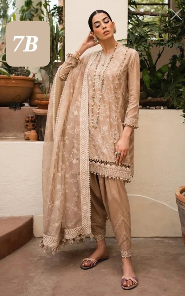 Sana Safinaz 3PC Stitched Muzlin Collection M232-007A/007B-CX - Image 6