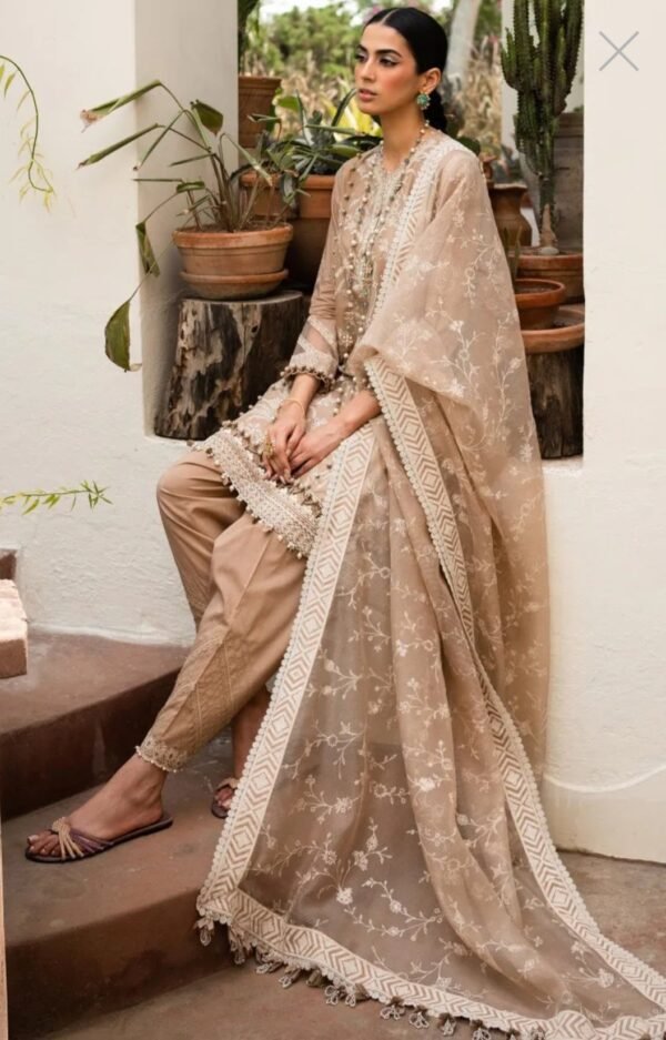 Sana Safinaz 3PC Stitched Muzlin Collection M232-007A/007B-CX - Image 7