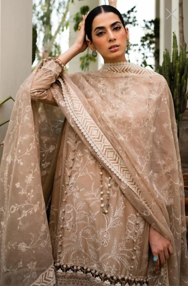 Sana Safinaz 3PC Stitched Muzlin Collection M232-007A/007B-CX - Image 8