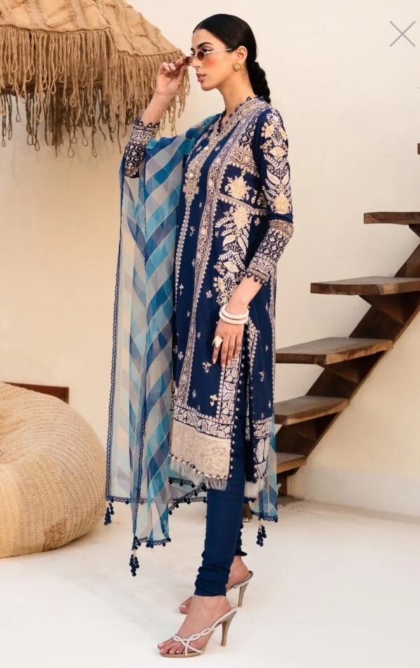 Sana Safinaz 3PC Stitched Muzlin CollectionMagento Commerce M232-010A/010B-CG - Image 3