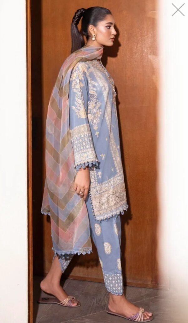 Sana Safinaz 3PC Stitched Muzlin CollectionMagento Commerce M232-010A/010B-CG - Image 6