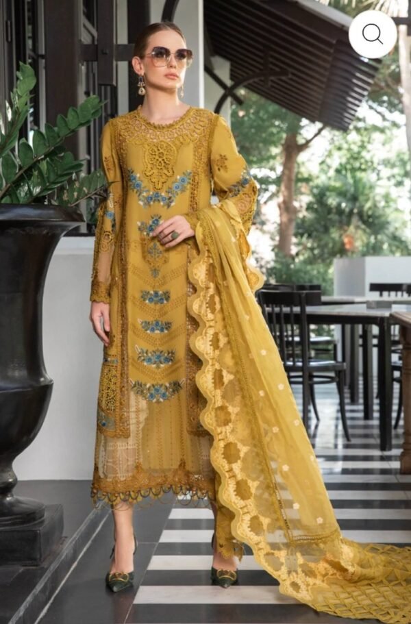 Maria.B 3PC Stitched EL-23-06-Mustard