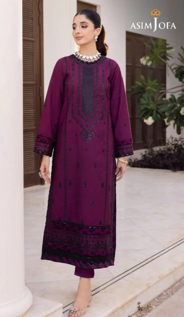 Asim Jofa Zari 1PC Stitched Shirt Sitara Shirt AJZS-01