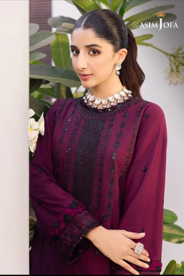 Asim Jofa Zari 1PC Stitched Shirt Sitara Shirt AJZS-01 - Image 4