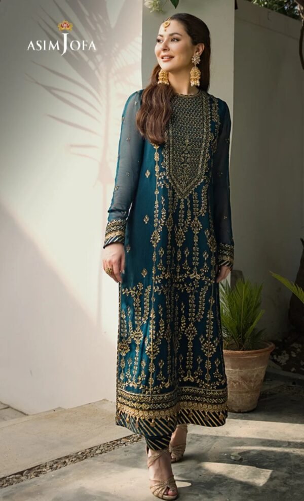 Asim Jofa Zari Sitara Stitched Shirt AJZS-08