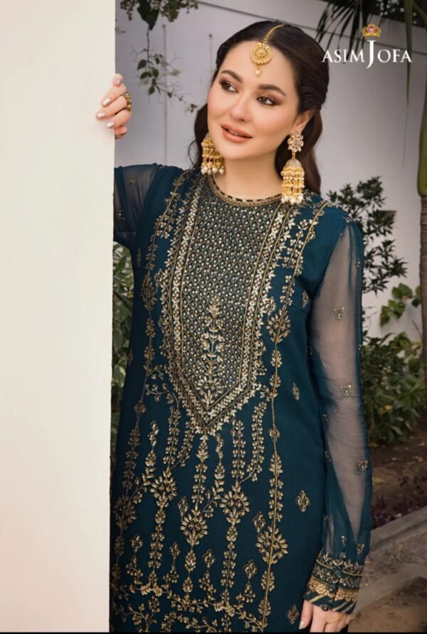 Asim Jofa Zari Sitara Stitched Shirt AJZS-08 - Image 2