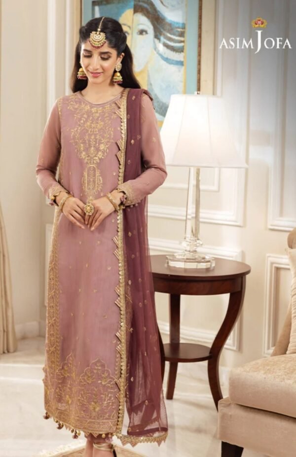 Asim Jofa 2PC Stitched Zari Sitara AJZS-20