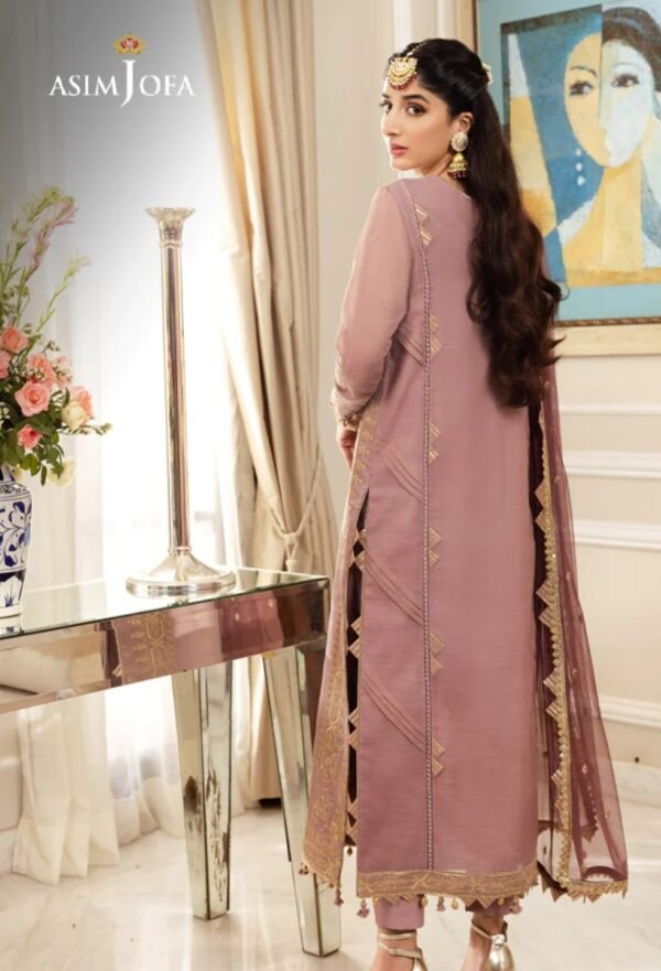 Asim Jofa 2PC Stitched Zari Sitara AJZS-20 - Image 3