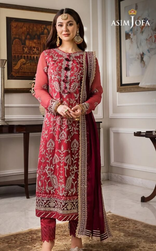 Asim Jofa 2PC Stitched Zari Sitara AJZS-28