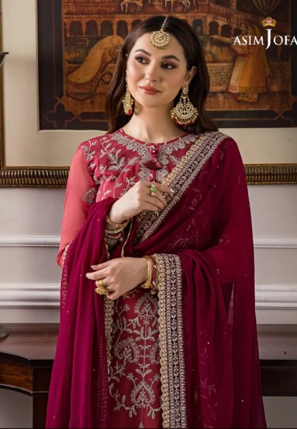 Asim Jofa 2PC Stitched Zari Sitara AJZS-28 - Image 2