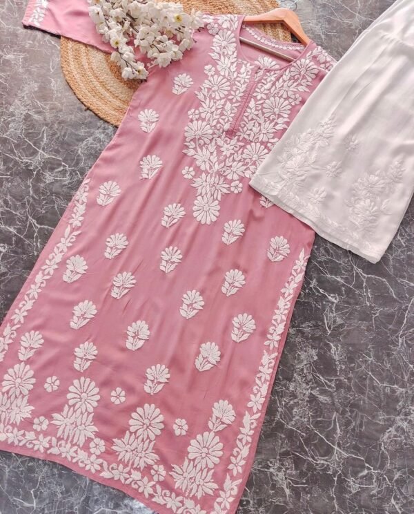 Modal Heavy Daman Straight Kurti - Image 2
