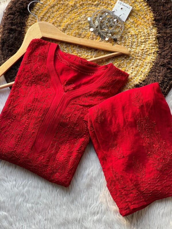 Premium Resham Jaal Kurti - Image 5